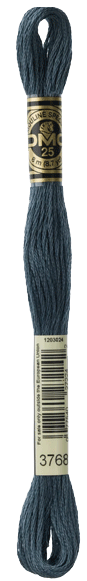 DMC 3768 Skeine Dark Storm Grey