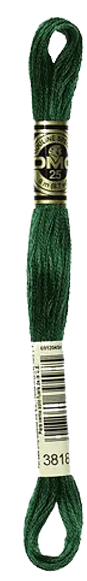 DMC 3818 Skeine Dark Broccolii Green