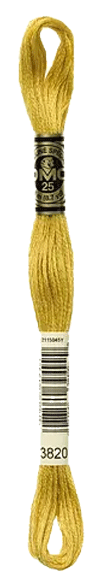 DMC 3820 Skeine Golden Yellow Sunshine