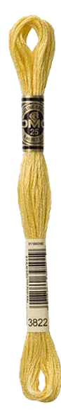 DMC 3822 Skeine Corn Husk Yellow