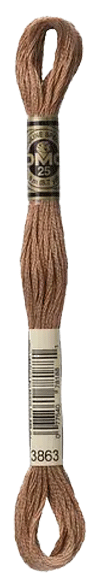 DMC 3863 Skeine Otter Mid Brown